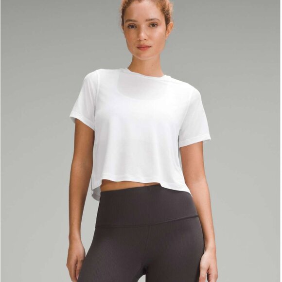 Lululemon Ultralight Waist-Length T-Shirt White - Picture 1 of 10